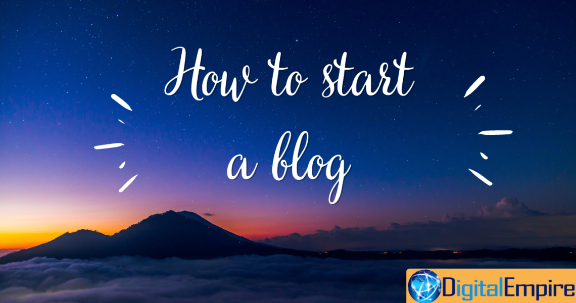 how to start a blog in 2023